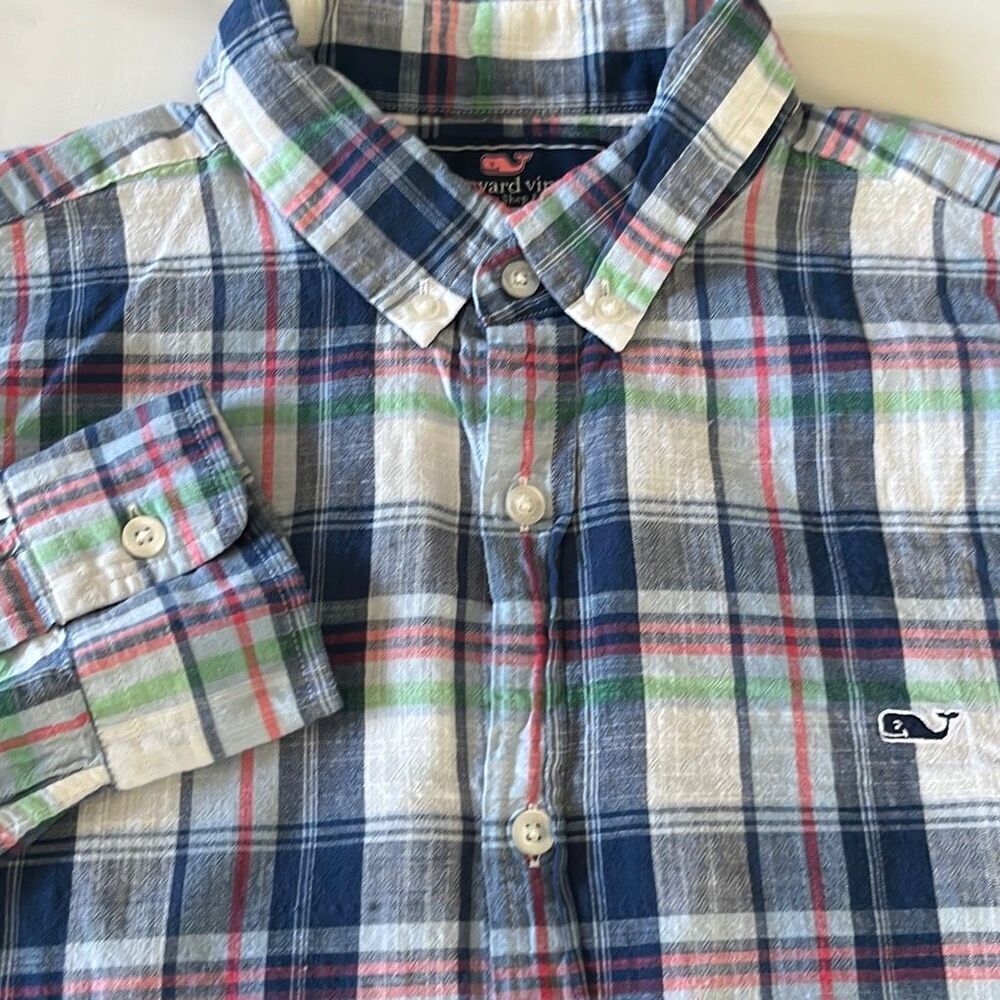 Vineyard Vines Slim Fit Whale Button Down Sz. M